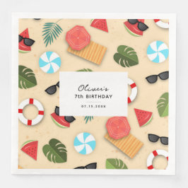 キュートサンディビーチサマーおもしろい誕生会