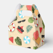 キュートサンディビーチサマーおもしろい誕生会 フェイバーボックス (裏面サイド)