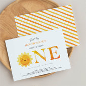 キュートサンファーストのまわりにトリップザサンファースト誕生日 招待状