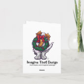 キュートサンベルナルドグホリデーカード シーズンカード (裏面)