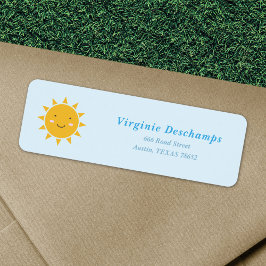 キュートサン差出人住所ラベル ラベル