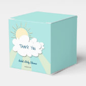キュートサン日が差すことベビーシャワー フェイバーボックス (正面サイド)