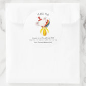 キュートサーカスエレファントパーティーお願い ラウンドシール (バッグ)