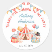 キュートサーカスカーニバルフィエスタ1stバースデーサンキューバケーション ラウンドシール (正面)