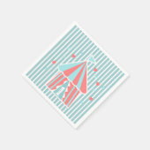 キュートサーカステントファースト誕生日 スタンダードカクテルナプキン (角)