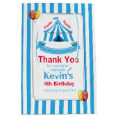 キュートサーカスバースデーパーティーありがとう ミディアムペーパーバッグ (正面)