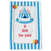 キュートサーカスバースデーパーティーありがとう ミディアムペーパーバッグ (裏面)