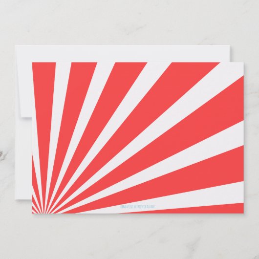 キュートサーカスピエロ日が差すこと誕生日 招待状 (裏面)