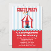 キュートサーカス子供の誕生日パーティの招待状 招待状 (正面)