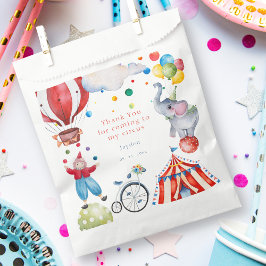 キュートサーカス子供の誕生日パーティー フェイバーバッグ