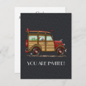 キュートサーフィンウッディ 招待状 (正面/裏面)