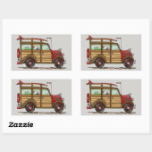 キュートサーフィンウディ 長方形シール (シート)