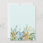 キュートザシーホエールファーストバースデー招待状 招待状 (裏面)