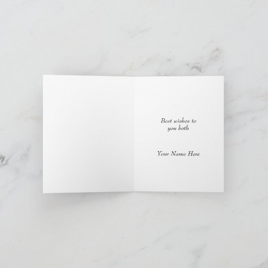 キュートシェイクスピア引用文文結婚書家婚約 カード (内部)