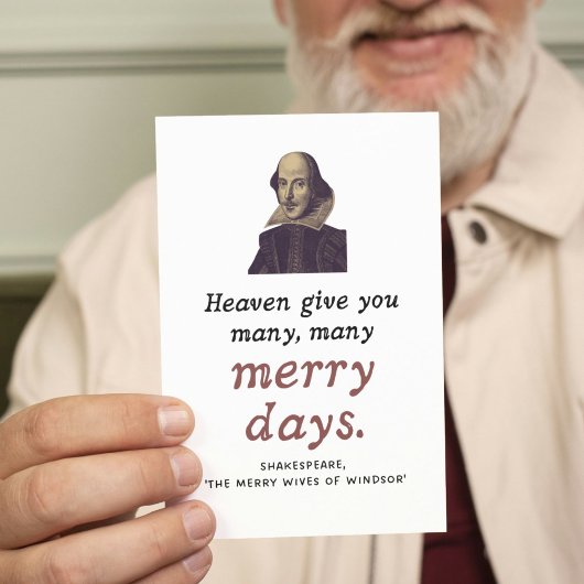 キュートシェイクスピアhappy退職劇場引用文 カード