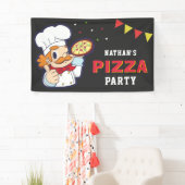 キュートシェフキッズピザ誕生日パーティー 横断幕 (インサイチュ)