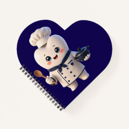 キュートシェフ歯キャラクター ハート 歯医者 ギフト ノート