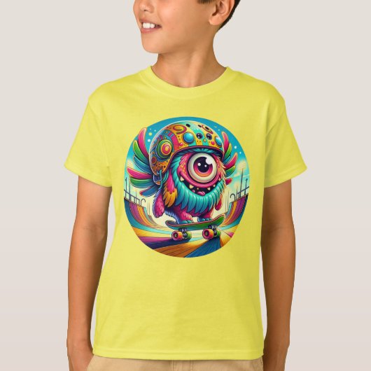 キュートシクロプススケーター Tシャツ (正面)