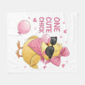 キュートシックベビーブランケット フリースブランケット (正面(横))