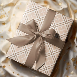 キュートシック秋秋ブラウンベージュプライド ラッピングペーパー