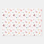 キュートシック誕生日 ラッピングペーパーシート (正面3)