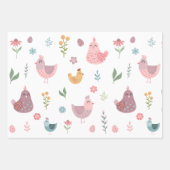 キュートシック誕生日 ラッピングペーパーシート (正面)