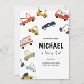 キュートシティカーズ誕生日招待状 招待状 (正面)