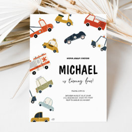 キュートシティカーズ誕生日招待状 招待状