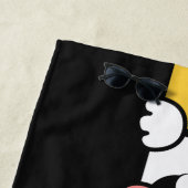 キュートシベリアフスキーズ名前をカスタムする ビーチタオル (インサイチュ)