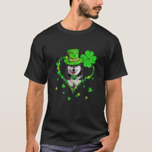 キュートシベリアンハスキーセントパトリックズデイドッグズパパM Tシャツ