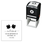 キュートシャムロック差出人住所 パーソナライズされた セルフインキングスタンプ (インサイチュ)