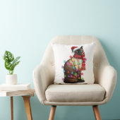 キュートシャム猫好きおもしろいクリスマスホリデーギフト クッション (椅子)