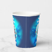 キュートシャーク誕生日パーソナライズされたボーイ 紙コップ (右)