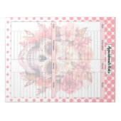 キュートシュガースカルアポイントメントノート ノートパッド (正面)