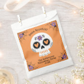 キュートシュガースカルハローウィンパーティ フェイバーバッグ (クリップ留めされた状態)