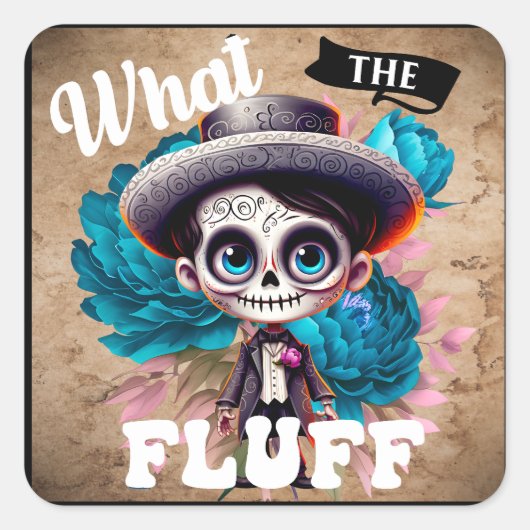 キュートシュガースカル スクエアシール (正面)