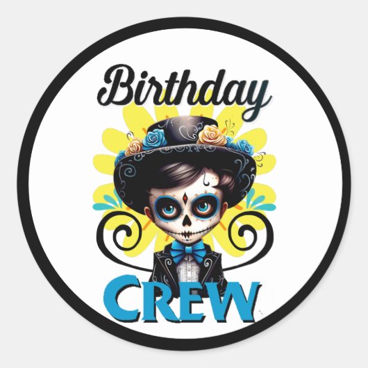 キュートシュガースカル ラウンドシール (正面)