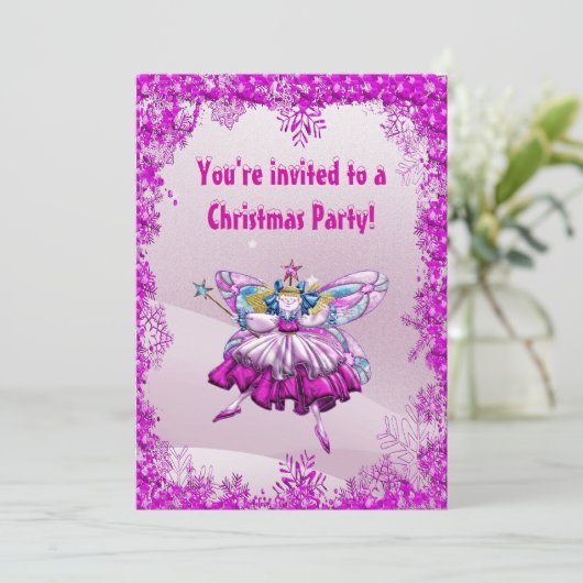 キュートシュガープラムフェアリー&セーキンズクリスマスパーティー 招待状 (スタンド正面)