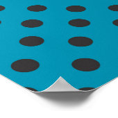 キュートシュナウザーと水玉模様誕生日 ポスター (角)