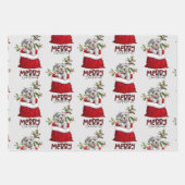 キュートシュナウザーテリアドッグインホリデー抱き枕 ラッピングペーパーシート (正面2)