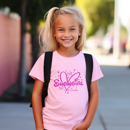 キュートショーガールエラ名前をカスタムする Tシャツ