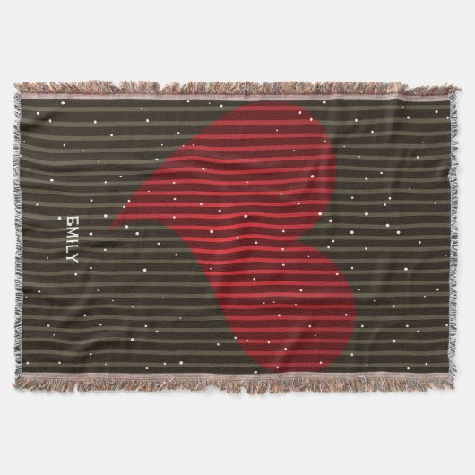 キュートシンプルきらめくハート スローブランケット (正面)