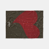 キュートシンプルきらめくハート フリースブランケット (正面(横))