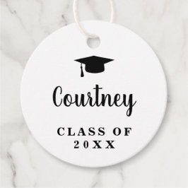 キュートシンプルなモルタル板モダン卒業 フェイバータグ