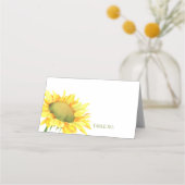 キュートシンプルカントリーひま結婚わり プレイスカード (正面)