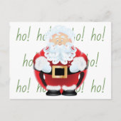 キュートシンプルサンタクロースクリスマスホリデー ポストカード (正面)