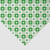 キュートシンプルセントパトリックのラッキークローバーグリーンプレイド 薄葉紙 (詳細)