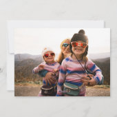 キュートシンプルハッピーハヌカーカスタムフォトホリデー シーズンカード (裏面)