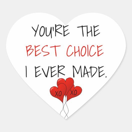 キュートシンプルハートバルーン最高のチェッションヴァレンティ ハートシール (正面)