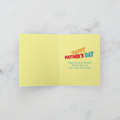 キュートシンプルパパ父の日ロックンロールギター カード (内部)